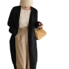 Retro soft and fluffy cardigan for women's autumn and winter new loose and laid-back style, knee-length knitted coat top for women Item Picture